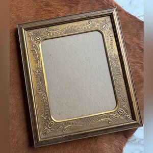 Elegant Gold Ornate Picture Frame vintage brass
